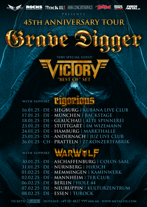 Image: Grave Digger 45th Anniversary Tour '25